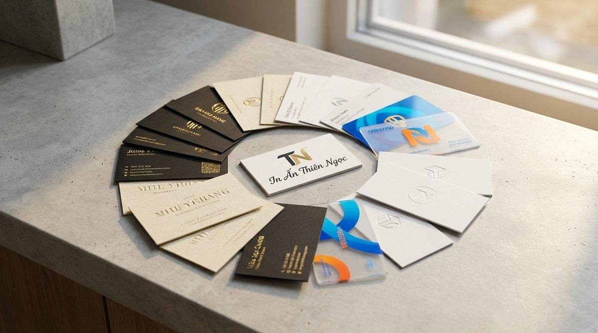 Sản phẩm in danh thiếp cá nhân doanh nghiệp chất lượng từ In Ấn Thiên Ngọc.