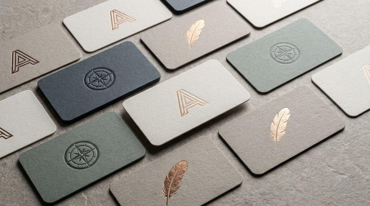 Những mẫu danh thiếp dập nổi và bo góc tinh tế từ dịch vụ gia công danh thiếp của In Ấn Thiên Ngọc.