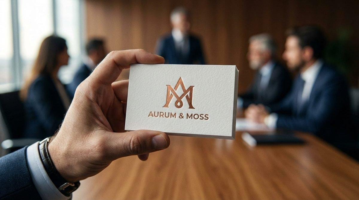 Danh thiếp chuyên nghiệp với logo trên danh thiếp rõ nét, thể hiện đẳng cấp thương hiệu.