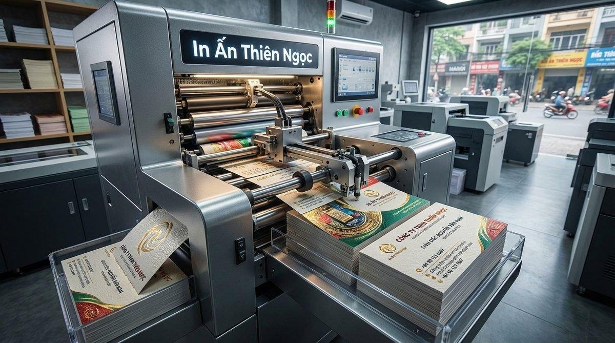 Công nghệ in hiện đại của In Ấn Thiên Ngọc đảm bảo chất lượng thiết kế danh thiếp độc đáo hoàn hảo.