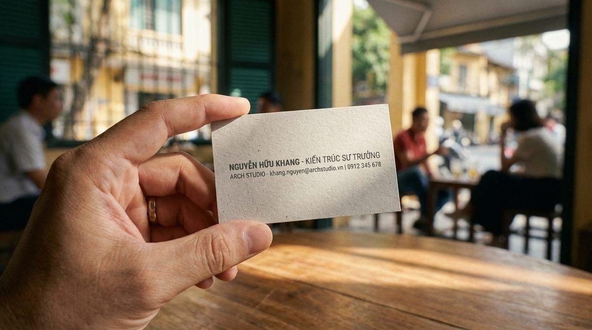 Mẫu xu hướng danh thiếp hiện đại tối giản và sang trọng do In Ấn Thiên Ngọc thiết kế