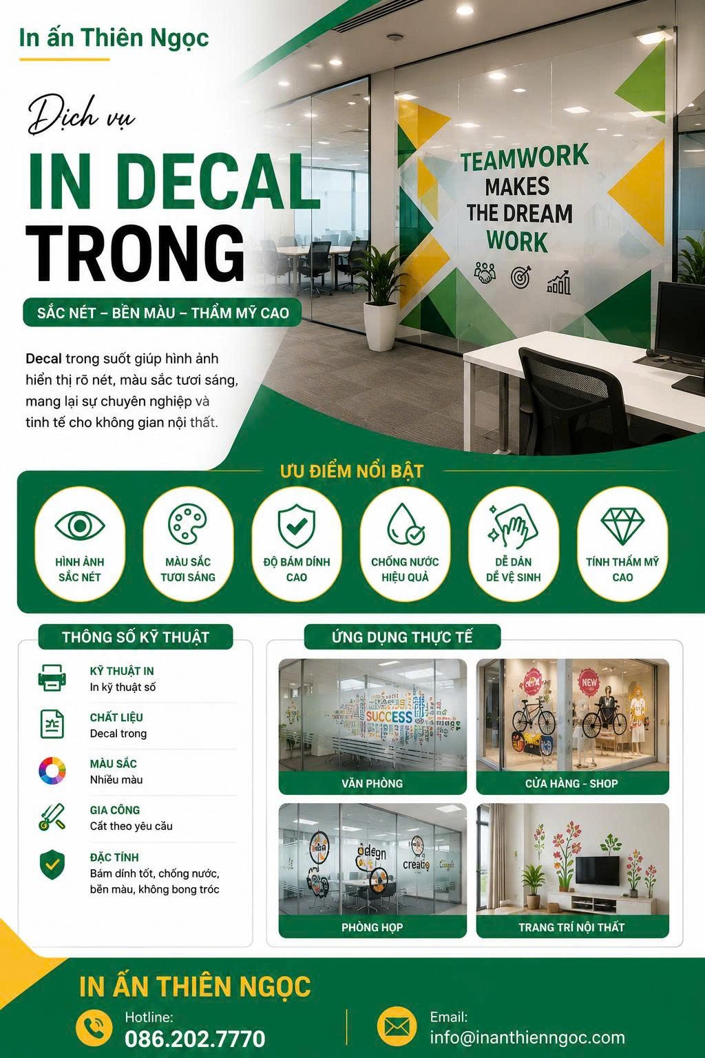In decal trong