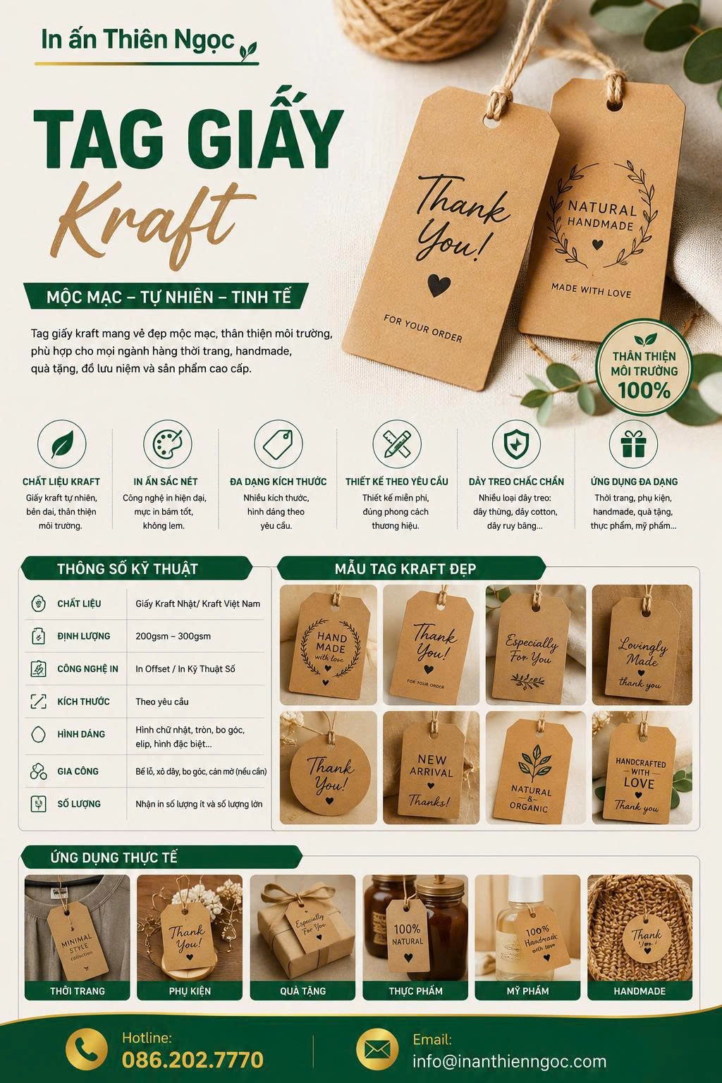 Tag giấy kraft