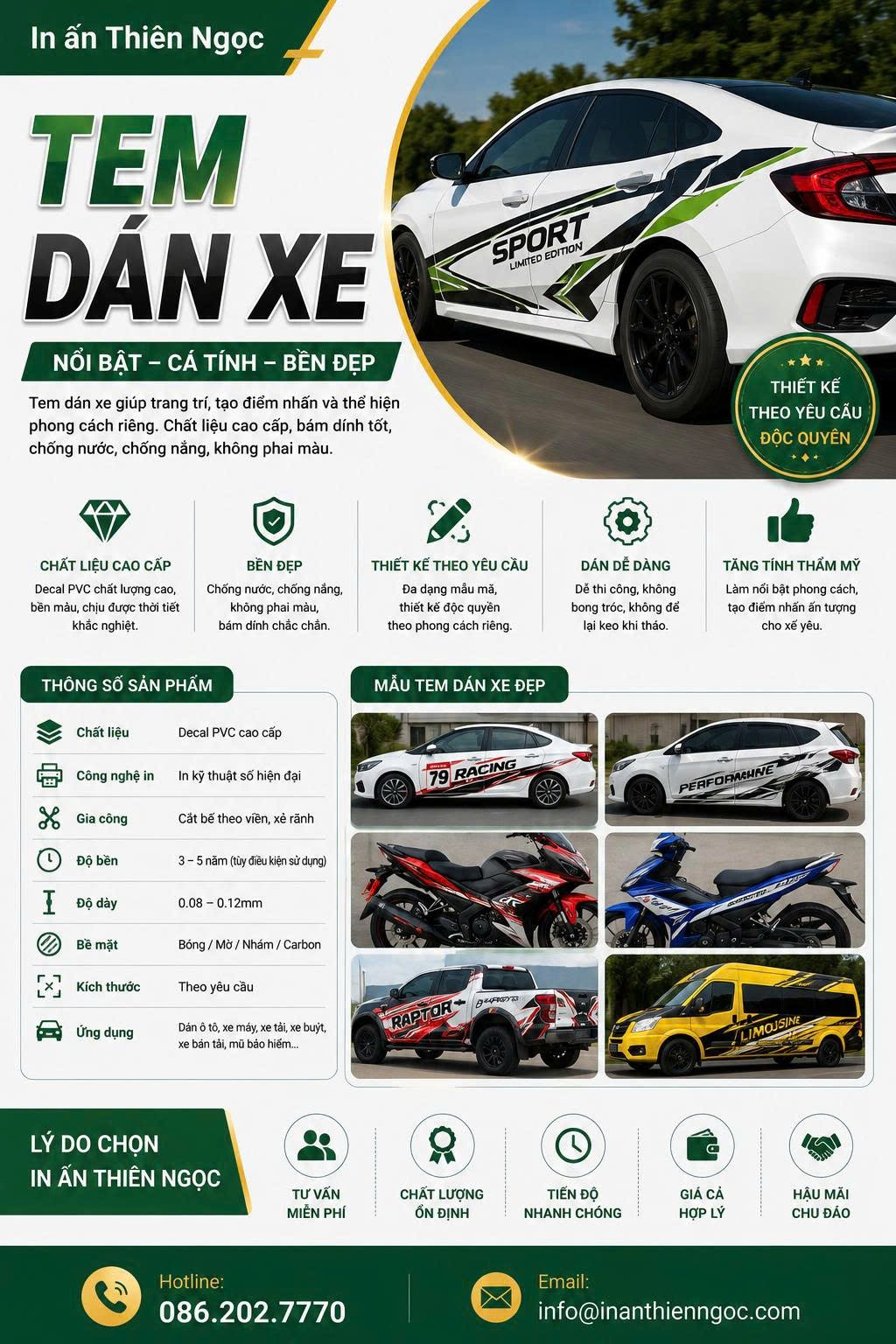 Tem dán xe