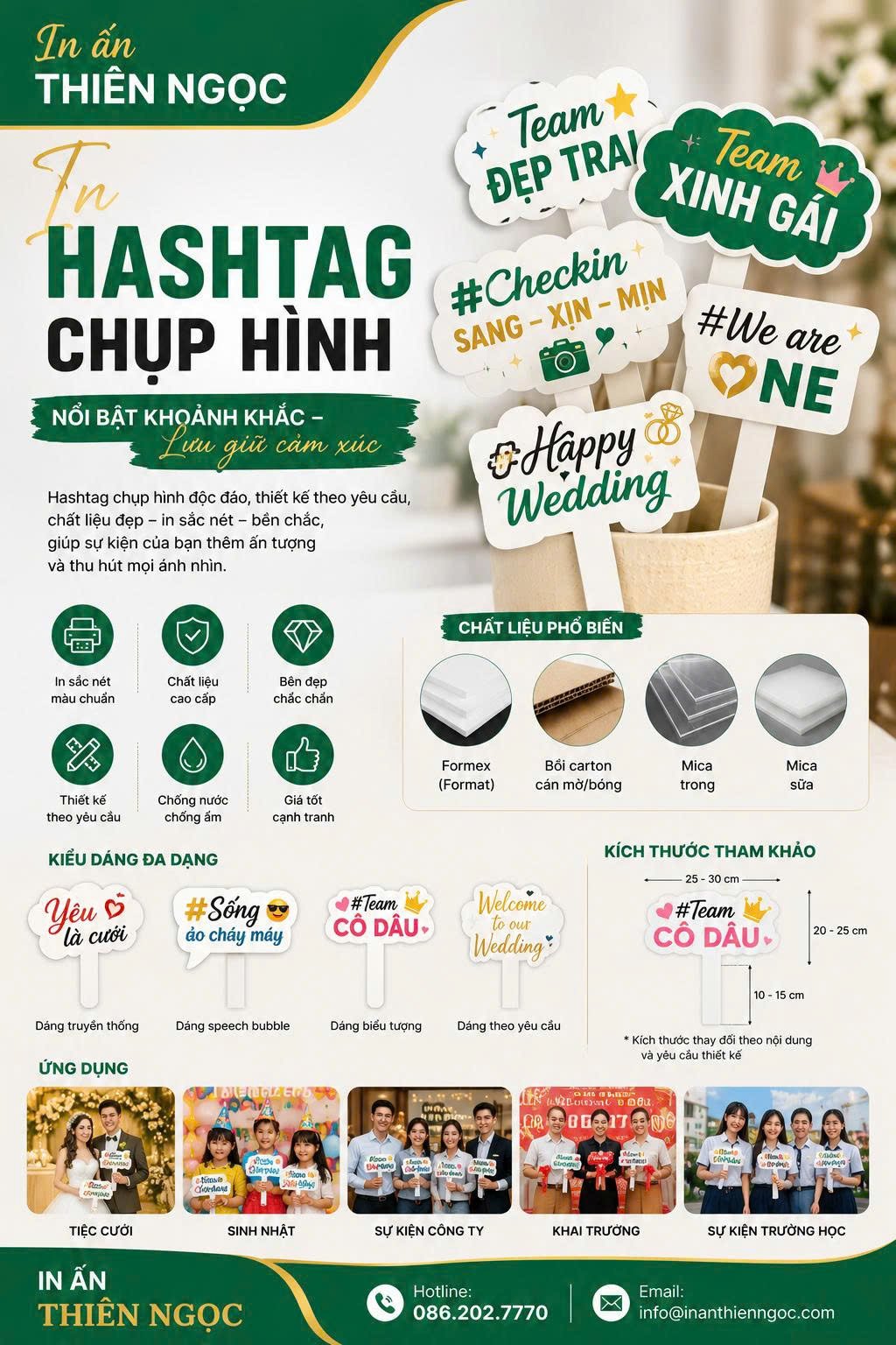 in Hashtag chụp hình