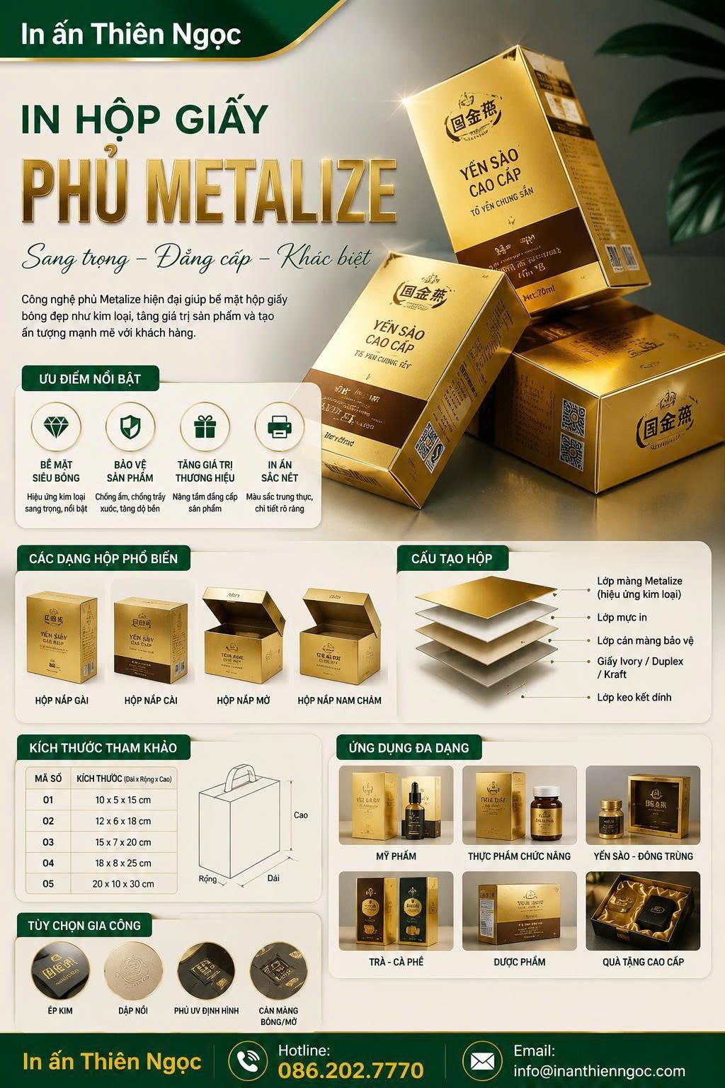 in Hộp giấy phủ Metalize