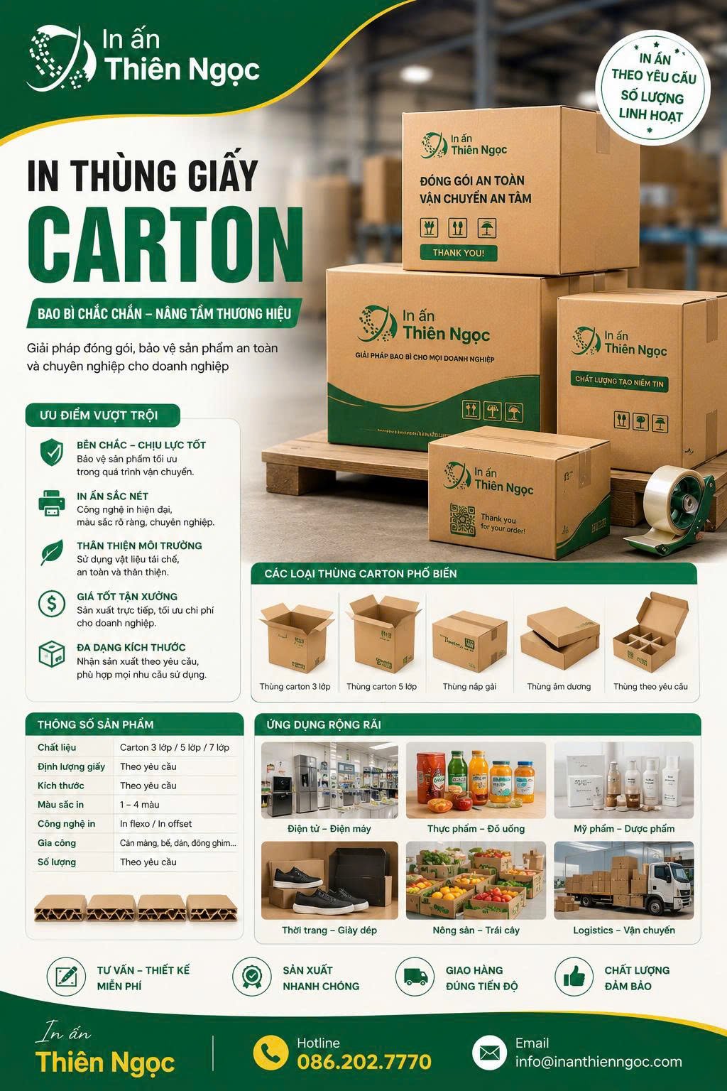 in Thùng giấy carton