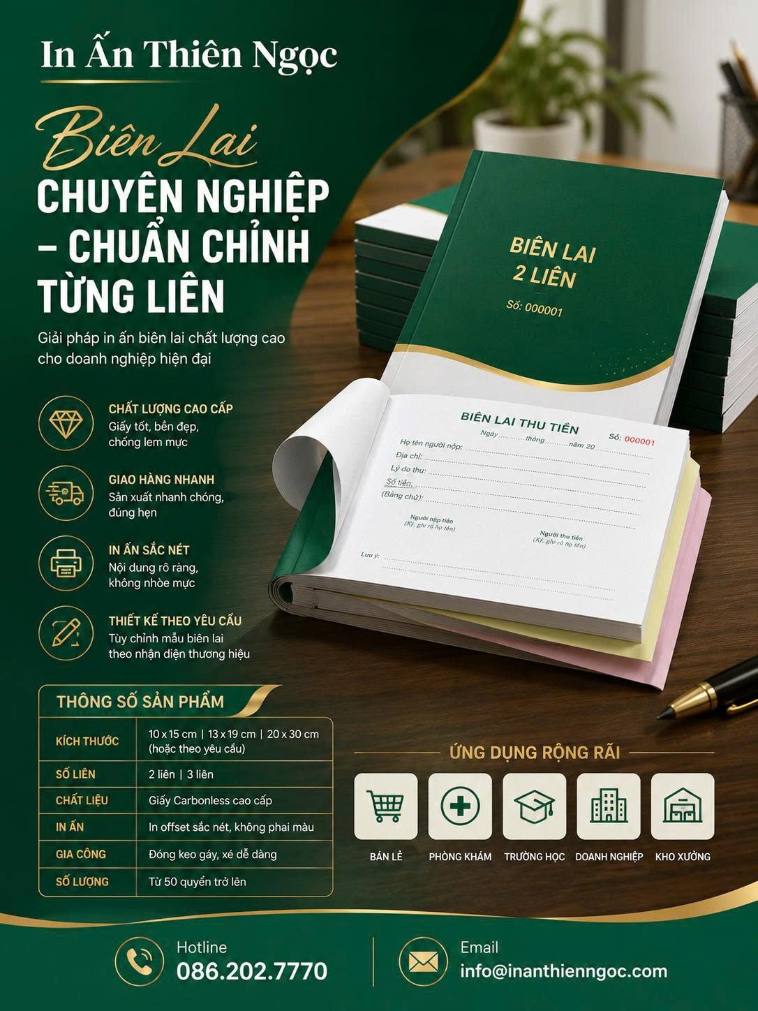 in biên lai