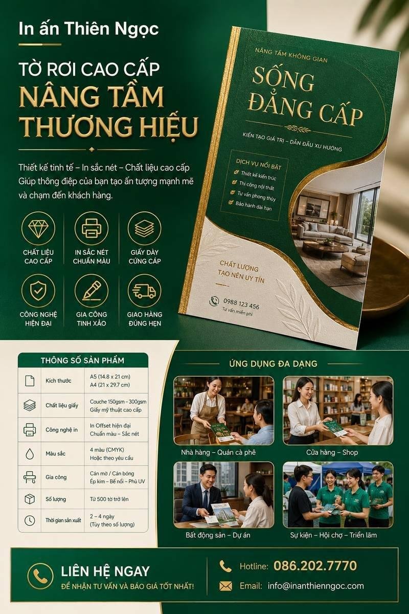 Tờ rơi cao cấp