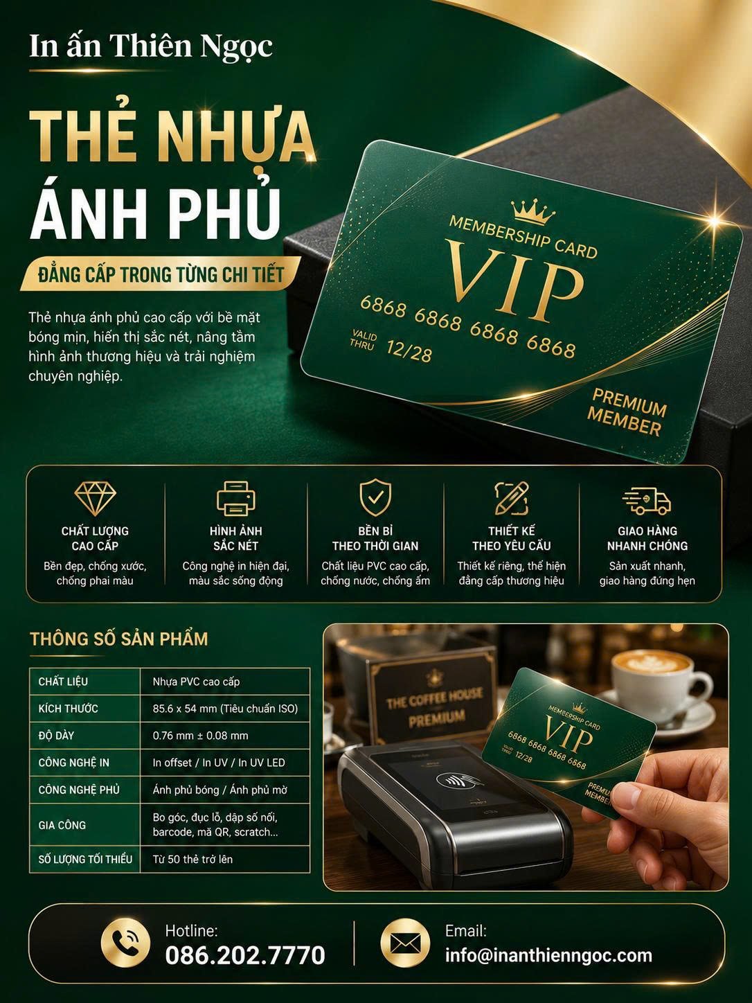 thẻ nhựa ánh phủ